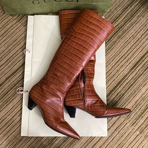 Mercedes Castillo leather Boots 7.5.